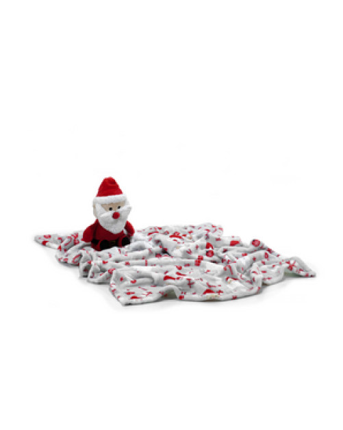 Χριστουγεννιάτικο Σετ Κουβερτούλα 75×100 cm με Αρκουδάκι – Διάφορα Σχέδια Χριστουγέννων