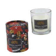 Χριστουγεννιάτικο Αρωματικό Κερί Mahogany Teakwood 8×7 cm