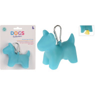 Θήκη Σακούλων Περιττωμάτων σε Σχήμα Σκύλου – Μπλε, με 20 Ανταλλακτικές Σακούλες