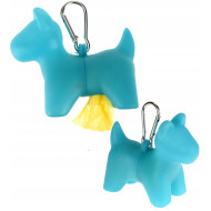 Θήκη Σακούλων Περιττωμάτων σε Σχήμα Σκύλου – Μπλε, με 20 Ανταλλακτικές Σακούλες