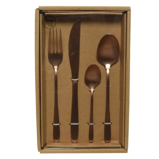 Σετ Μαχαιροπίρουνων 16 Τεμαχίων Rose Gold