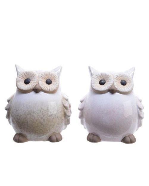 Διακοσμητική Κουκουβάγια Κεραμική –11.5×13.5×1.5 cm