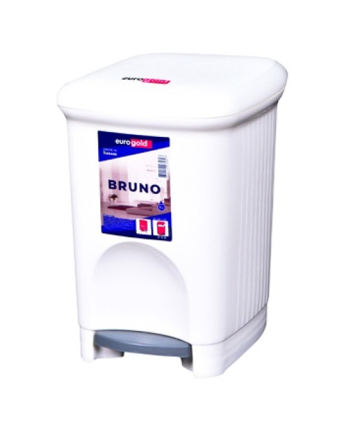 Χαρτοδοχείο Πλαστικό Λευκό Bruno 5L