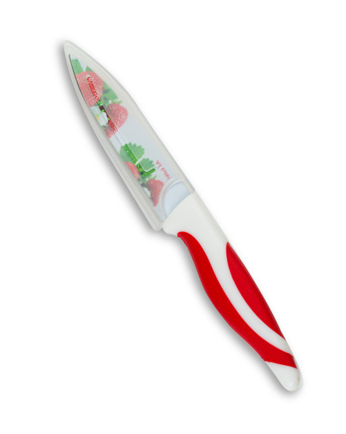 Μαχαίρι γενικής χρήσης με σχέδιο φράουλα και θήκη
