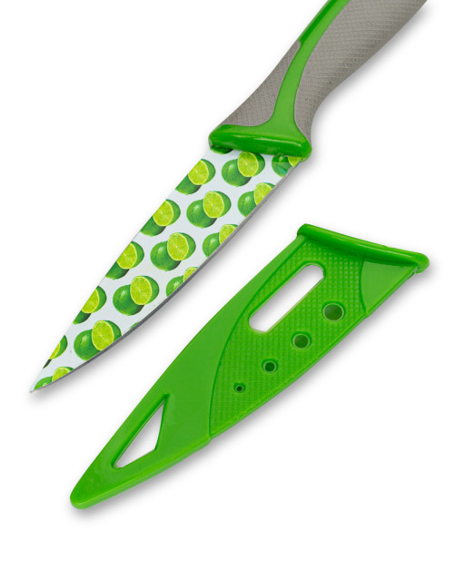 Μαχαίρι γενικής χρήσης με σχέδιο λάιμ και θήκη