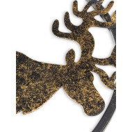 Χριστουγεννιάτικο στολίδι τάρανδος μεταλλικό 25x21.5x0.7cm