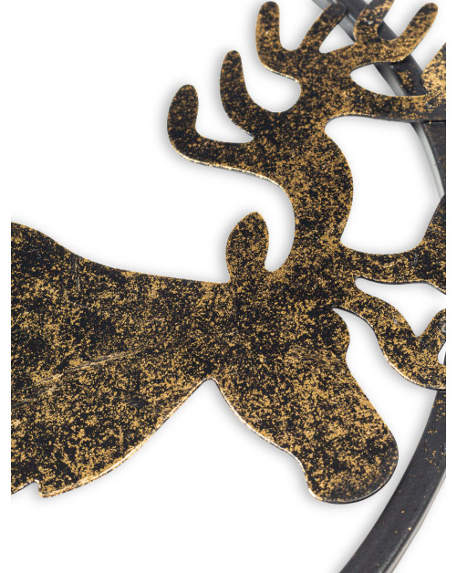 Χριστουγεννιάτικο στολίδι τάρανδος μεταλλικό 25x21.5x0.7cm