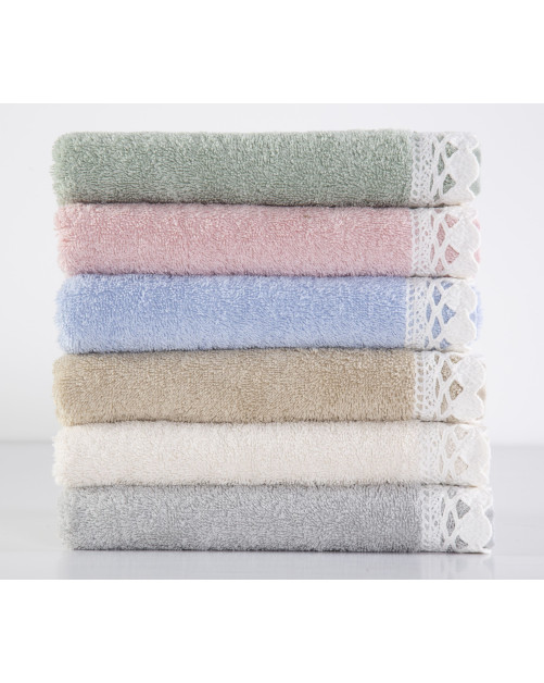 Πετσέτες σετ 2 τεμαχίων Crochet Cream NEF-NEF