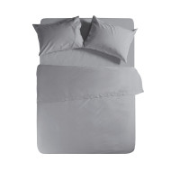 Σεντόνι Διπλό με λάστιχο Basic Light Grey 160x200+30cm NEF-NEF