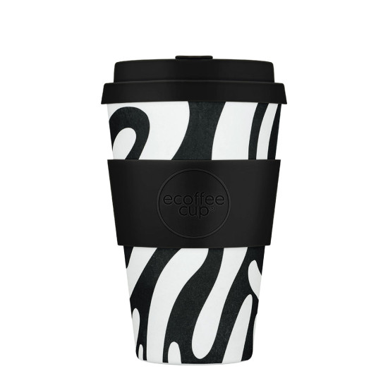 Κούπα Μπαμπού Με Καπάκι Μαύρο Manasa's Run Ecoffee Cup 400ml