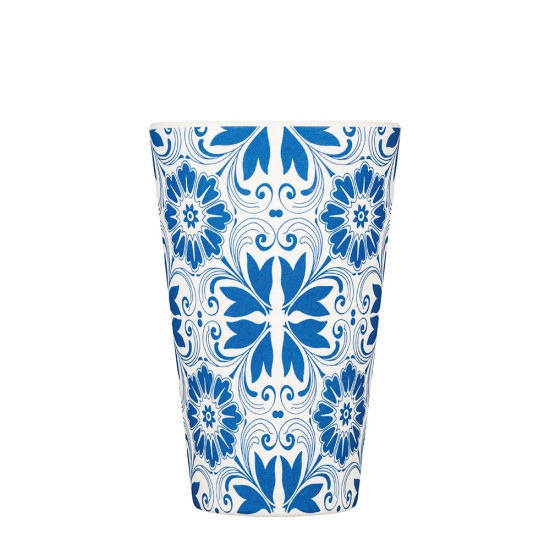 Κούπα Μπαμπού Με Καπάκι Μπλε Delft Touch Ecoffee Cup 400ml